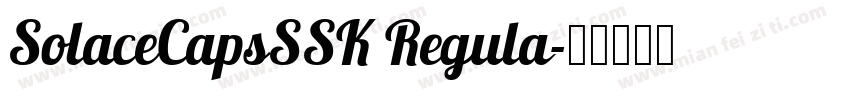 SolaceCapsSSK Regula字体转换